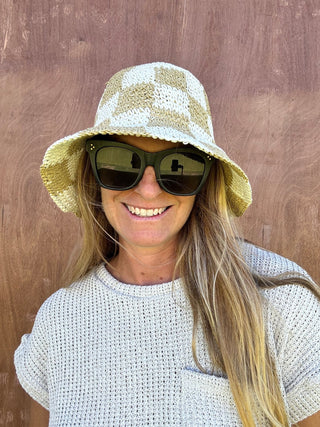 Soleil Checkered Bucket Hat - The Salty BabeHats