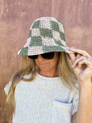 Soleil Checkered Bucket Hat - The Salty BabeHats