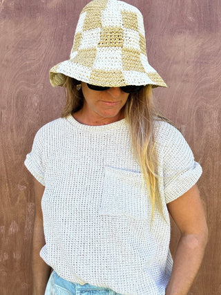Soleil Checkered Bucket Hat - The Salty BabeHats