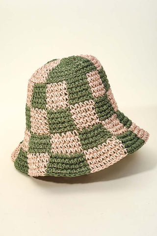 Soleil Checkered Bucket Hat - The Salty BabeHats