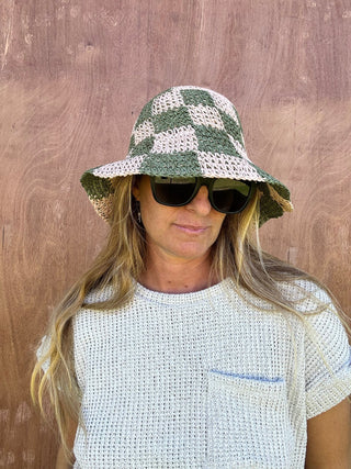 Soleil Checkered Bucket Hat - The Salty BabeHats