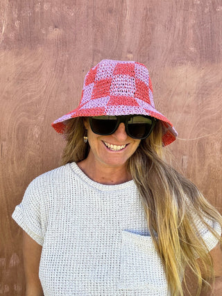 Soleil Checkered Bucket Hat - The Salty BabeHats