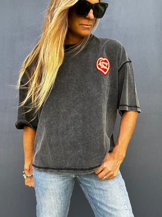 Sorry Mom Tee - Black - The Salty BabeGraphic Tee Shirts