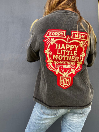 Sorry Mom Tee - Black - The Salty BabeGraphic Tee Shirts