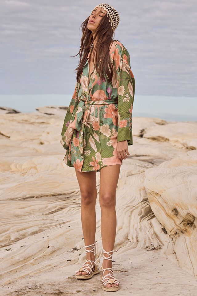 SPELL Floridian Shirt Dress - Sage - The Salty BabeDresses