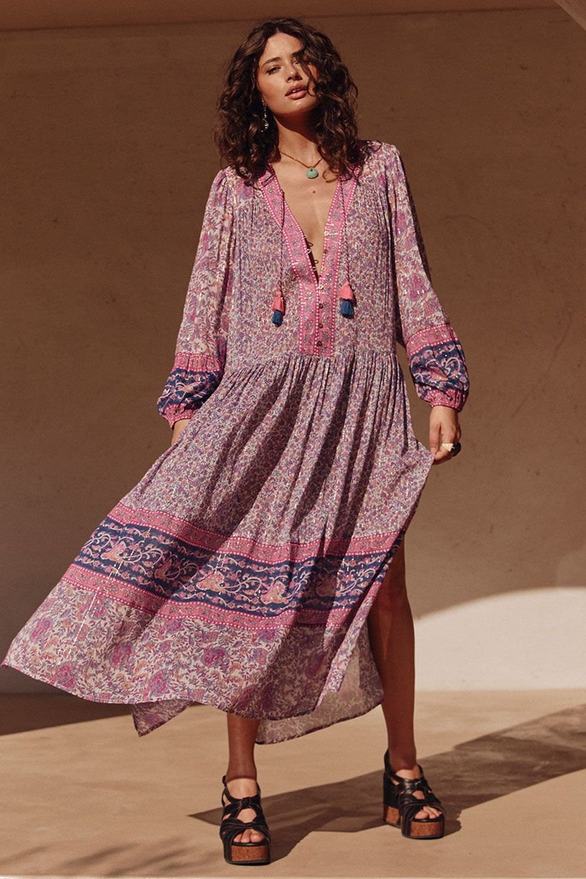 SPELL Little Bird Gown - Berry - The Salty BabeDresses