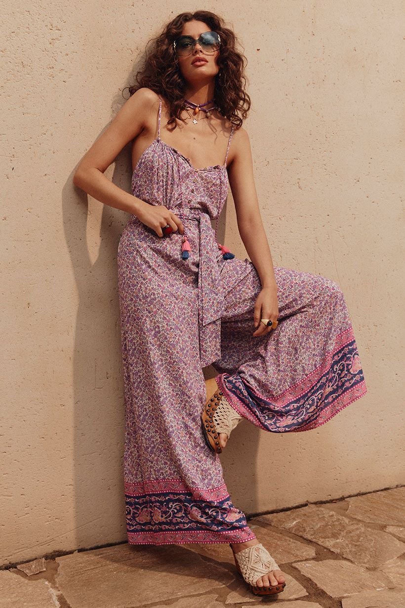 SPELL Little Bird Jumpsuit - Berry - The Salty BabeJumpsuits