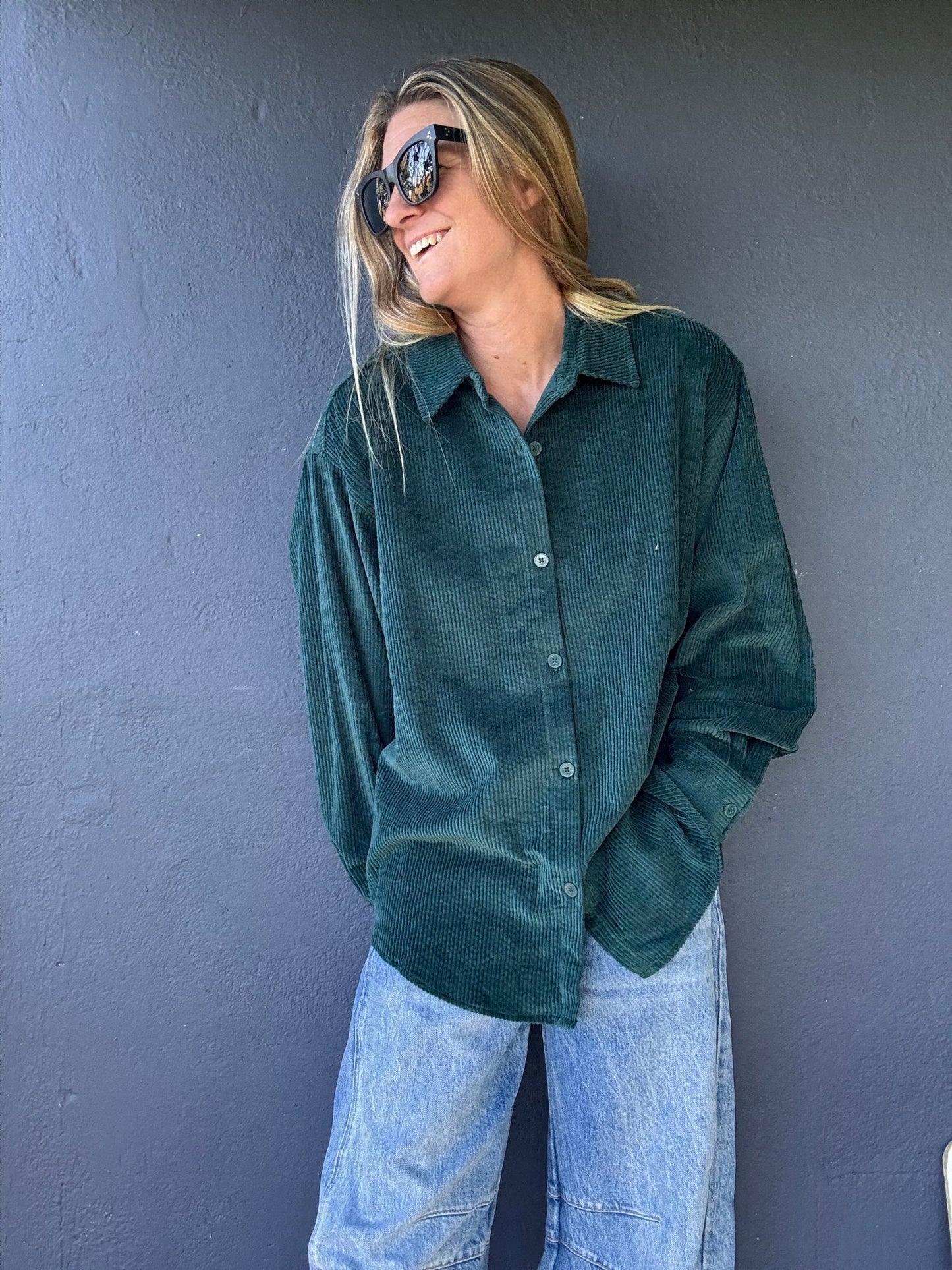 Spiced Grove Corduroy Long Sleeve Shirt - The Salty BabeLong Sleeve Shirt