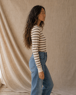 Stacey Long Sleeve Striped Top - The Salty BabeLong Sleeve Tops