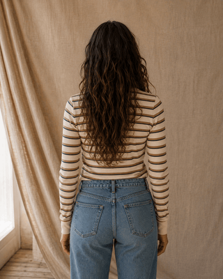 Stacey Long Sleeve Striped Top - The Salty BabeLong Sleeve Tops