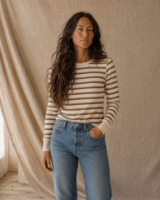 Stacey Long Sleeve Striped Top - The Salty BabeLong Sleeve Tops