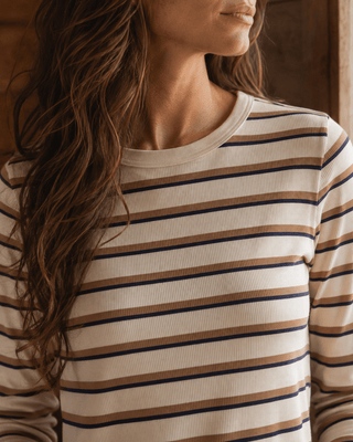 Stacey Long Sleeve Striped Top - The Salty BabeLong Sleeve Tops