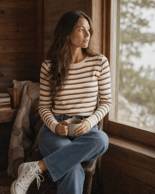 Stacey Long Sleeve Striped Top - The Salty BabeLong Sleeve Tops