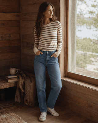 Stacey Long Sleeve Striped Top - The Salty BabeLong Sleeve Tops