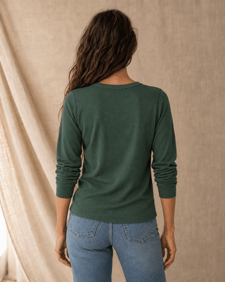 Stacey Long Sleeve Top - Pine Grove - The Salty BabeLong Sleeve Tops