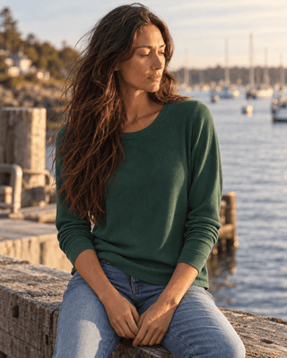 Stacey Long Sleeve Top - Pine Grove - The Salty BabeLong Sleeve Tops