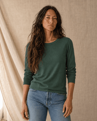 Stacey Long Sleeve Top - Pine Grove - The Salty BabeLong Sleeve Tops