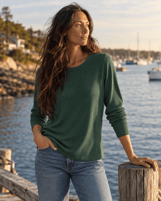 Stacey Long Sleeve Top - Pine Grove - The Salty BabeLong Sleeve Tops