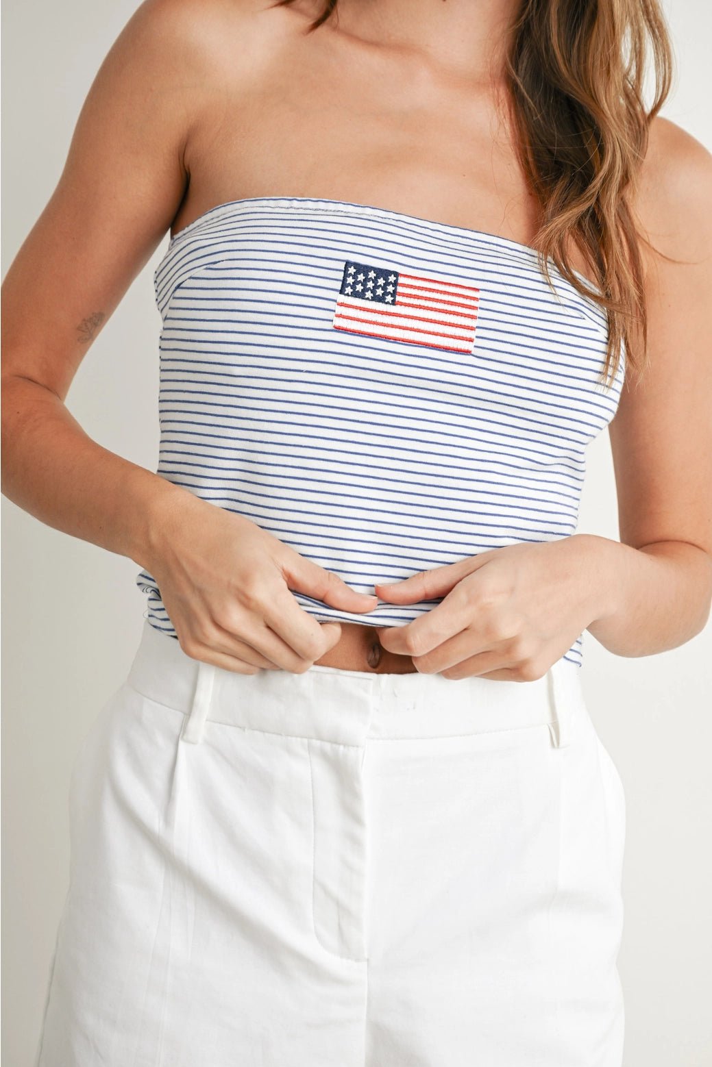 Stars and Stripes Tube Top - The Salty BabeTop