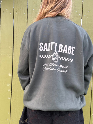 Stoke Street Crew Sweatshirt - Alpine - The Salty BabeFleece Tops