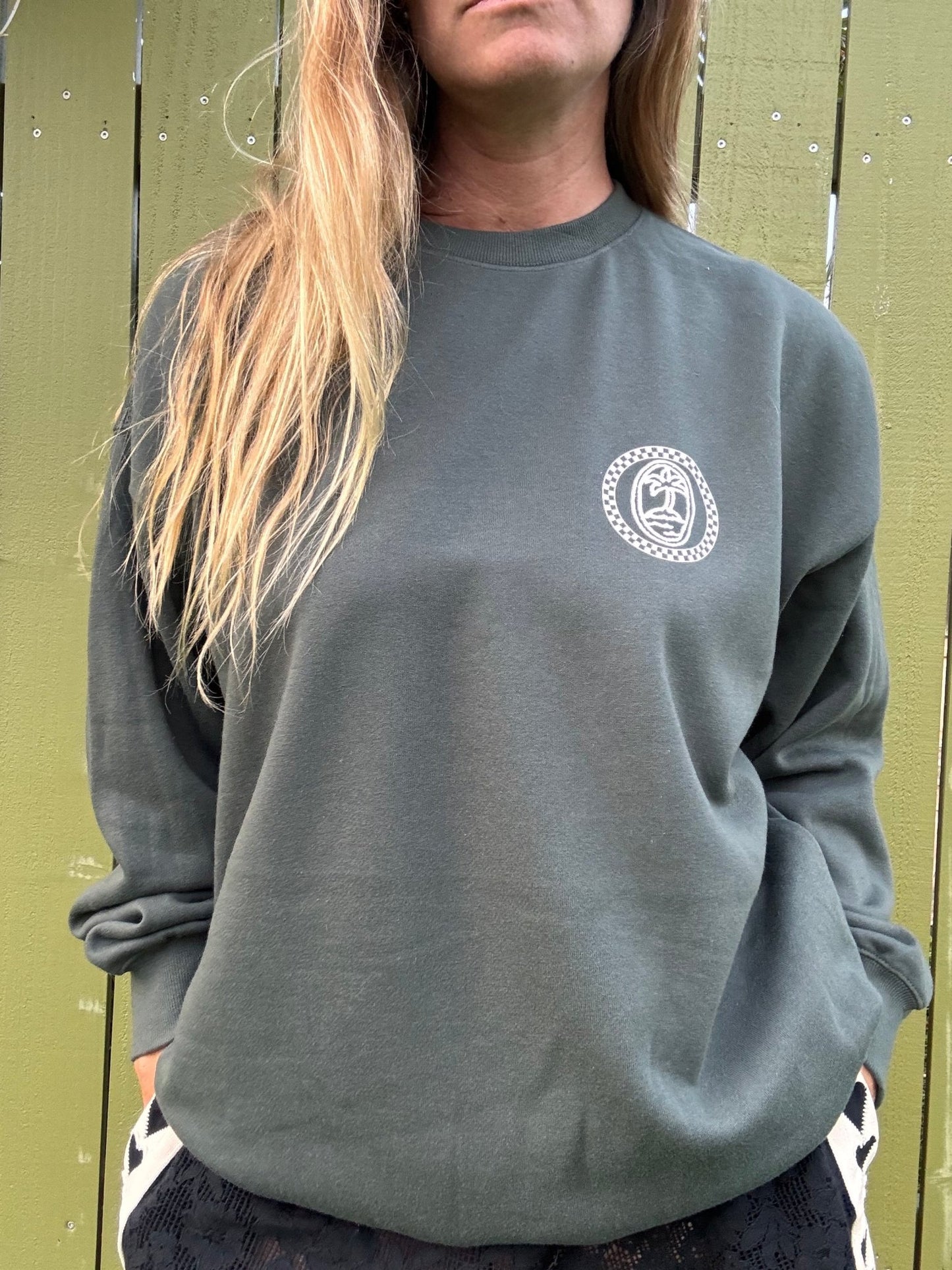 Stoke Street Crew Sweatshirt - Alpine - The Salty BabeFleece Tops