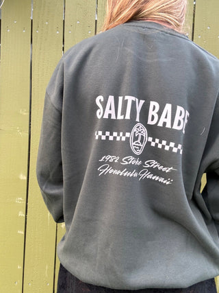 Stoke Street Crew Sweatshirt - Alpine - The Salty BabeFleece Tops