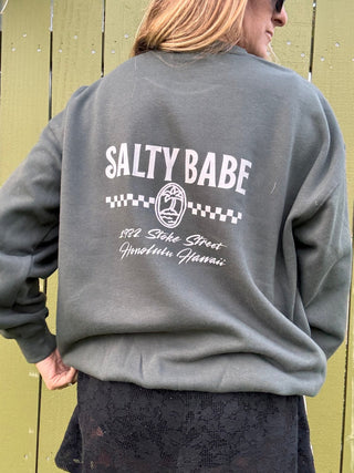 Stoke Street Crew Sweatshirt - Alpine - The Salty BabeFleece Tops