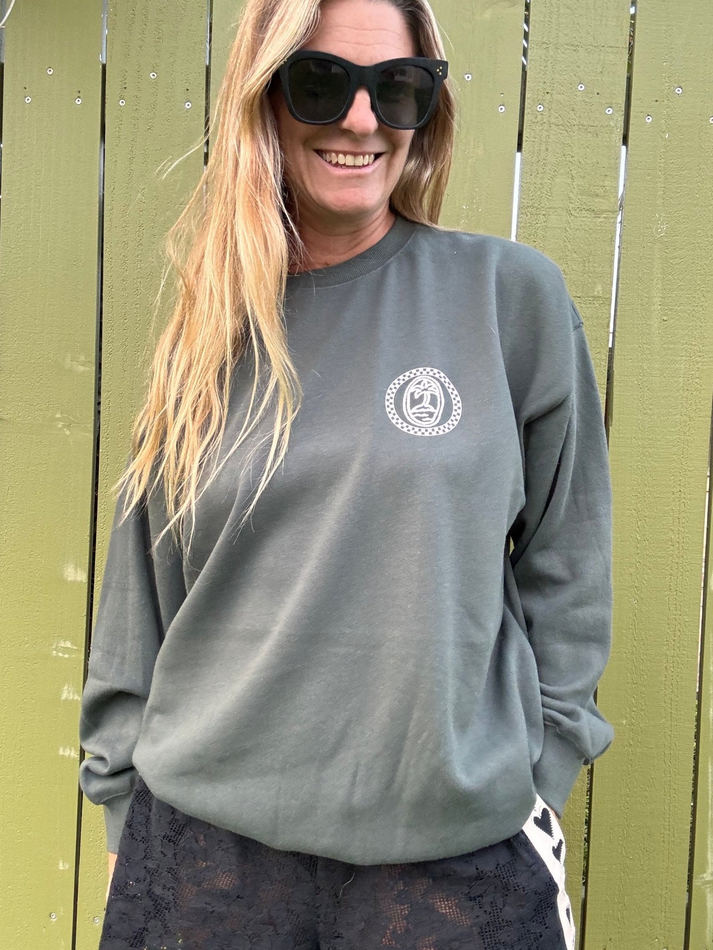 Stoke Street Crew Sweatshirt - Alpine - The Salty BabeFleece Tops