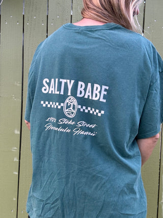 Stoke Street Oversized Tee - Alpine - The Salty BabeGraphic Tee Shirts