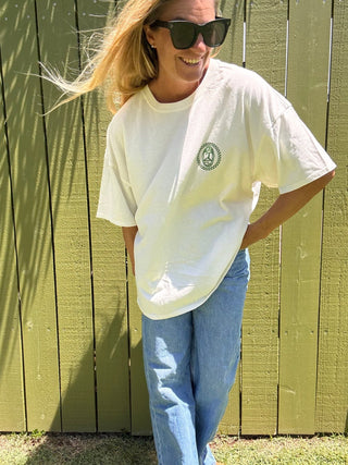 Stoke Street Oversized Tee - Ivory - The Salty BabeGraphic Tee Shirts
