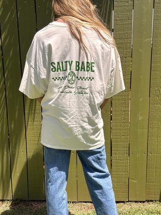 Stoke Street Oversized Tee - Ivory - The Salty BabeGraphic Tee Shirts