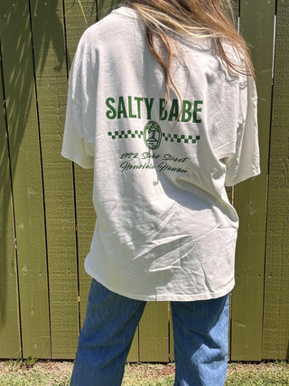 Stoke Street Oversized Tee - Ivory - The Salty BabeGraphic Tee Shirts