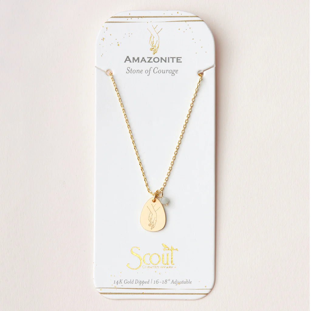 Stone Intention Charm Necklace - The Salty BabeJewelry