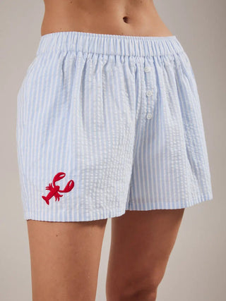 Stripe & Snap Boxer Shorts - The Salty BabeShorts