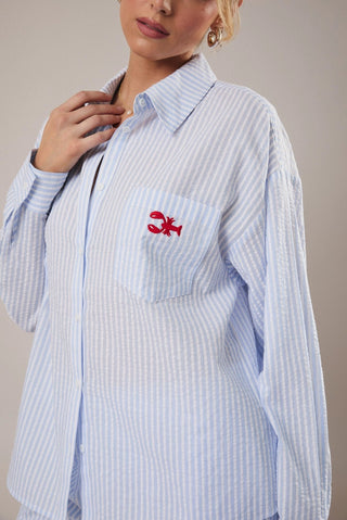 Stripe & Snap Long Sleeve Shirt - The Salty BabeLong Sleeve Shirt