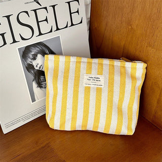 Striped Color Block Simple Make Up Bag - The Salty BabeMakeup Bags