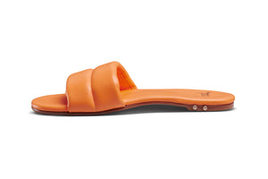 BEEK Sugarbird Leather Slide Sandal-Papaya