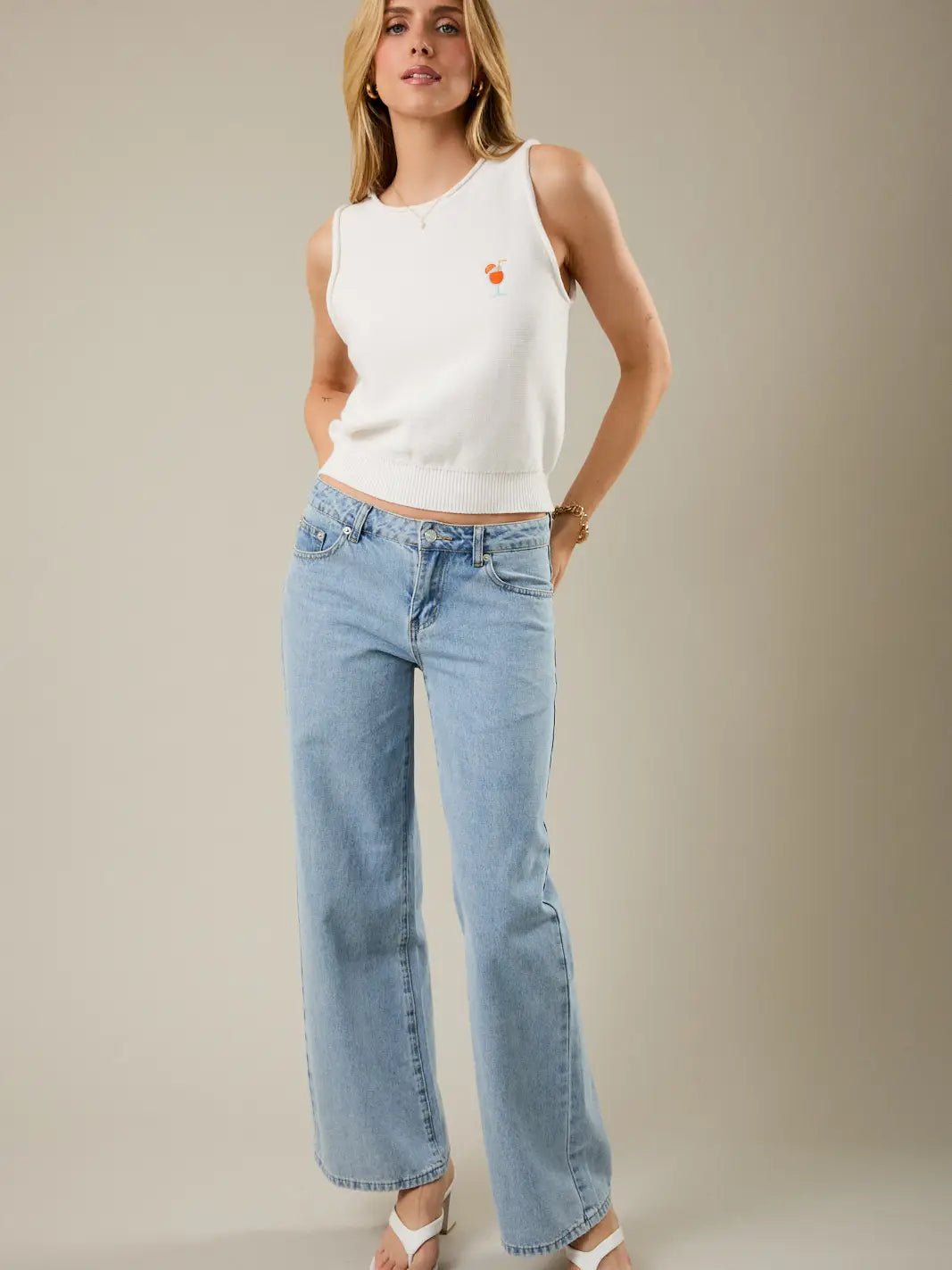 Summer Spritz Sweater Vest - The Salty BabeTop