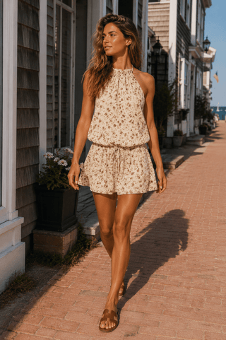 Sun Chaser Halter Mini Dress - The Salty BabeDresses