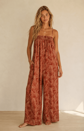 Sun-Worn Leaf Jumpsuit - The Salty BabeJumpsuits