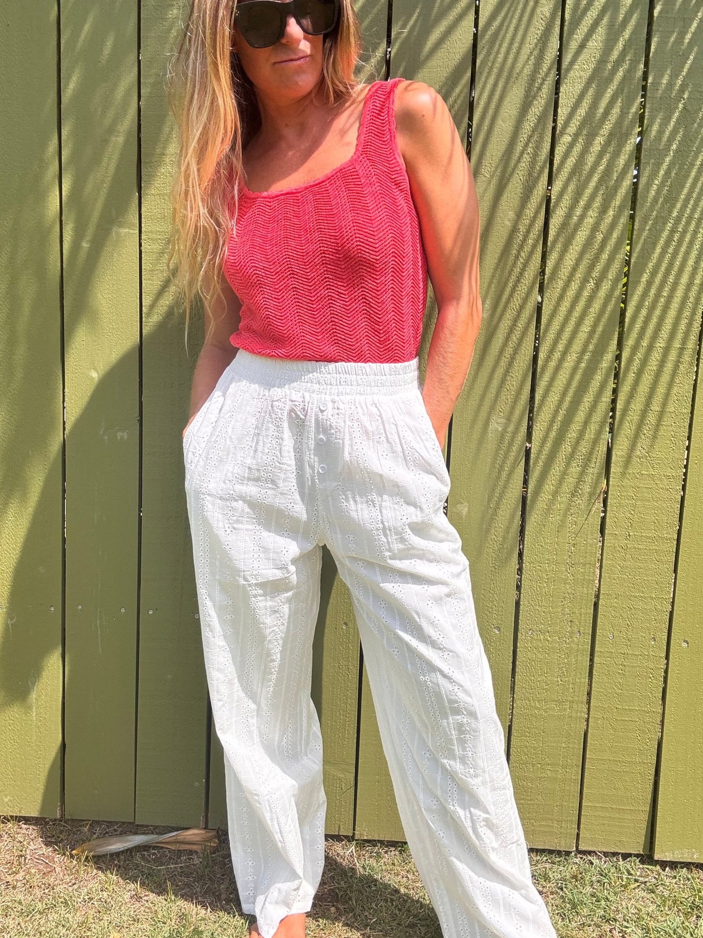Sunbeam White Pant - The Salty BabePants