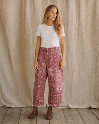 Sundance Paisley Pants-Berry Rouge - The Salty BabePants