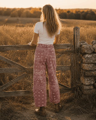 Sundance Paisley Pants-Berry Rouge - The Salty BabePants