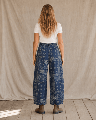 Sundance Paisley Pants-Navy - The Salty BabePants