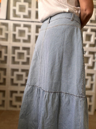 Sunday Stripe Midi Skirt - The Salty BabeSkirts