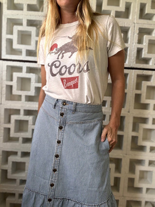Sunday Stripe Midi Skirt - The Salty BabeSkirts