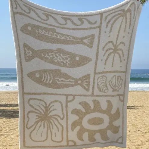 SUNDREAM Plush Throw Blanket - The Salty Babehomegoods
