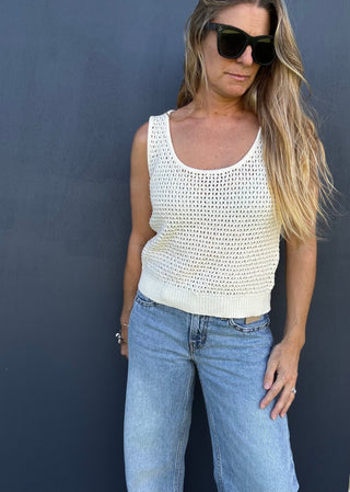 Sunlit Crochet Tank Top - The Salty BabeTank Tops
