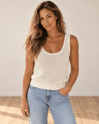 Sunlit Crochet Tank Top - The Salty BabeTank Tops