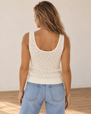 Sunlit Crochet Tank Top - The Salty BabeTank Tops